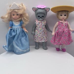 MC  Donald Madam Alexander Dolls  Wendy Big Bad Cat, Cinderella, Hop Skip &Jump